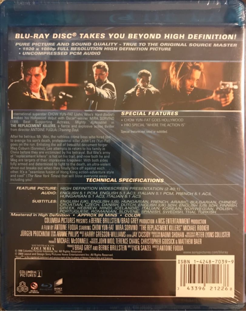 Replacement Killers, The Blu-ray movie collectible [Barcode 5051162213772] - Main Image 2