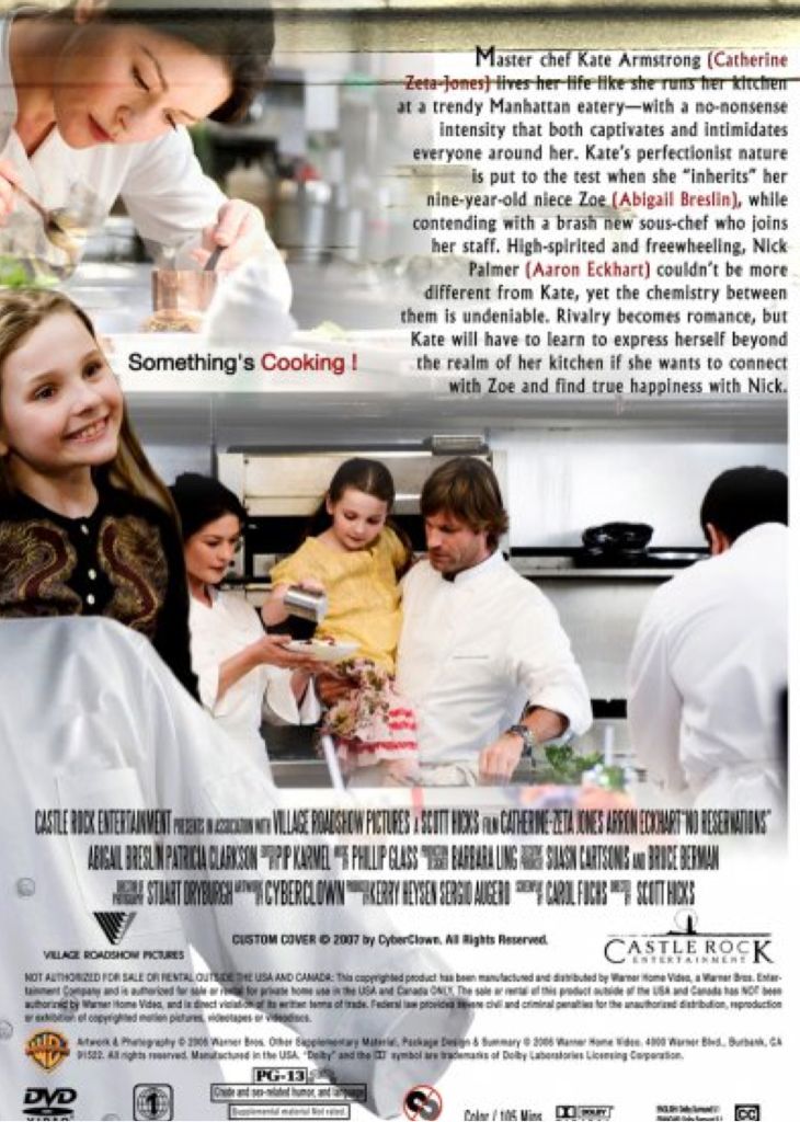 No Reservations (B1 P37) DVD movie collectible [Barcode 883929184866] - Main Image 2