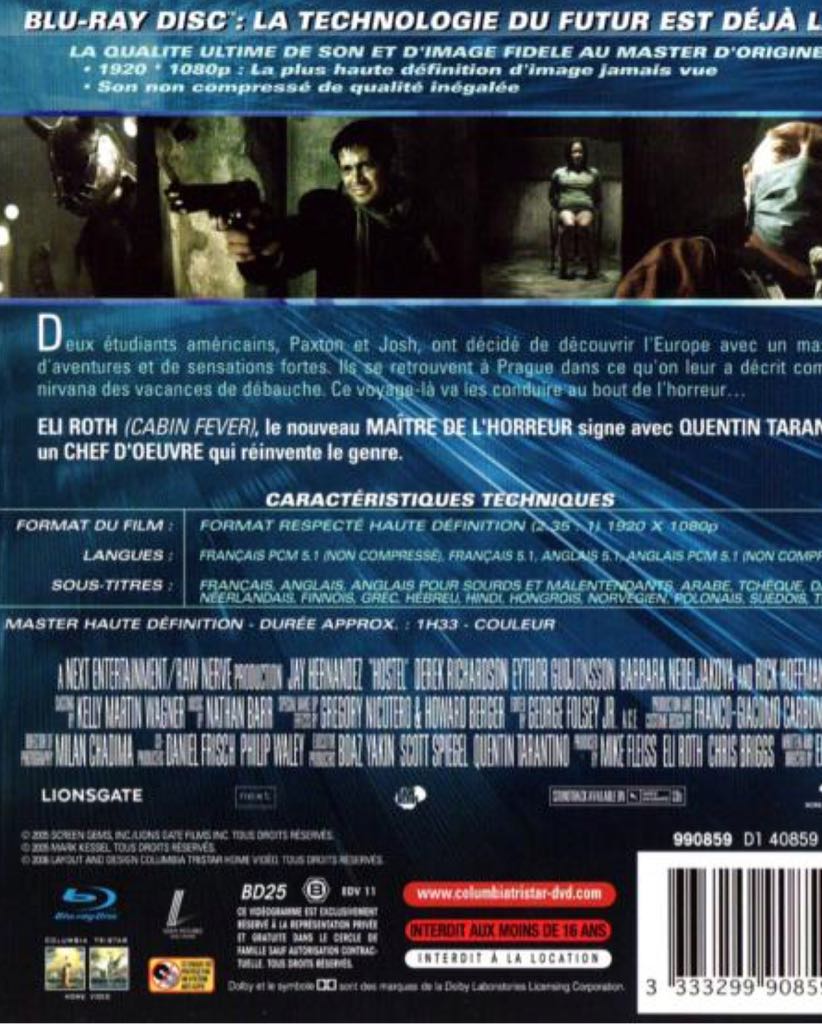 Hostel. BR Blu-ray movie collectible [Barcode 043396237483] - Main Image 2