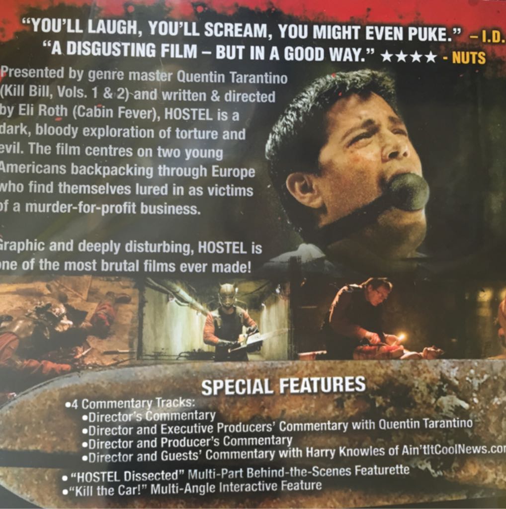 Hostel: Part I DVD movie collectible [Barcode 5035822085930] - Main Image 2