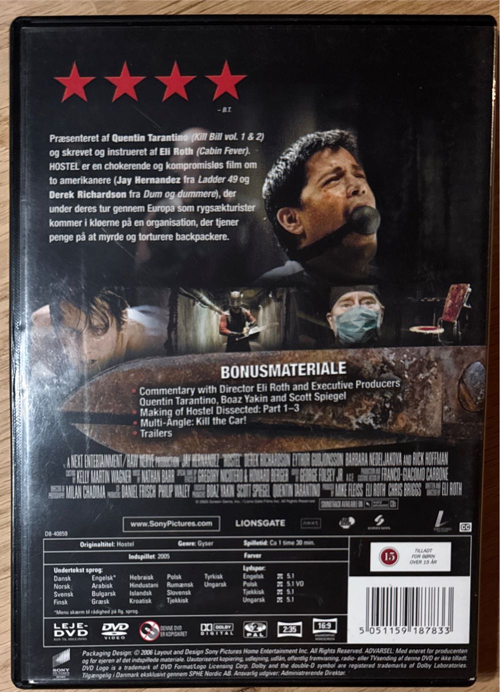 Hostel DVD movie collectible [Barcode 5051159187833] - Main Image 2