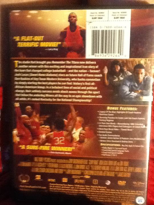(002) Glory Road DVD-R movie collectible [Barcode 786936292626] - Main Image 2
