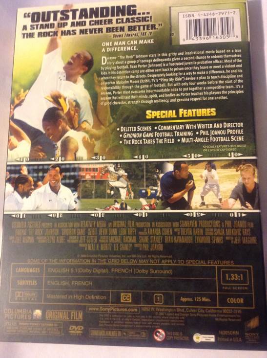 Gridiron Gang Digital Copy movie collectible [Barcode 043396163058] - Main Image 2