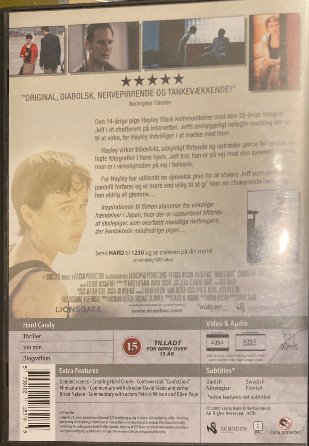 Hard Candy DVD movie collectible [Barcode 5706102283185] - Main Image 2