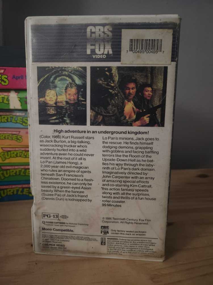 Big Trouble in Little China VHS movie collectible [Barcode 4010232024848] - Main Image 2