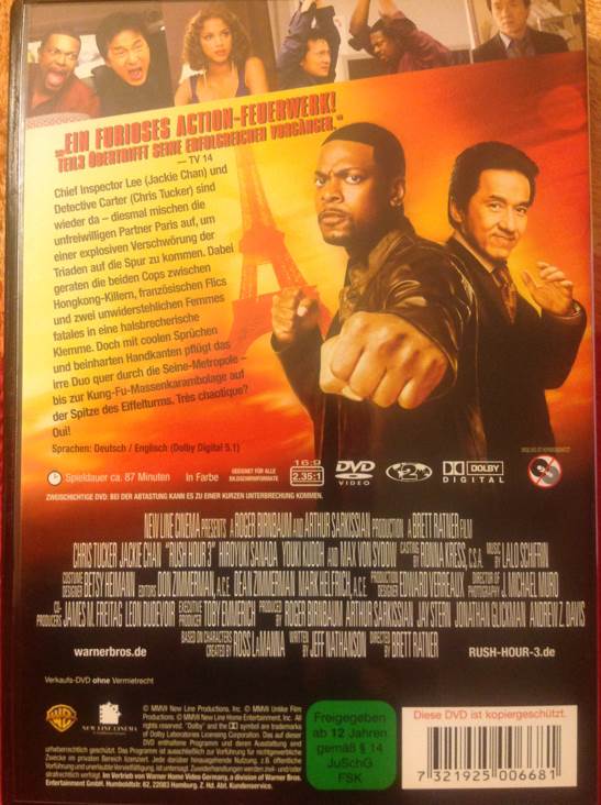 Rush Hour 3 4K Ultra HD movie collectible [Barcode 7321925006681] - Main Image 2