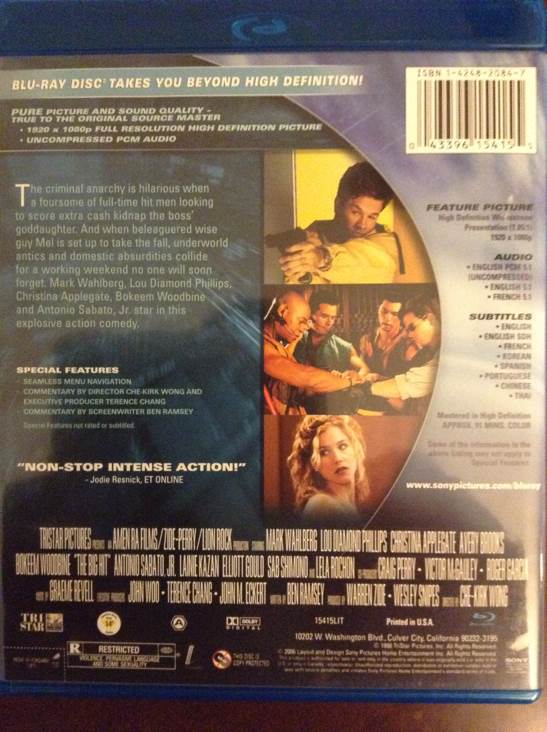 Big Hit Blu-ray movie collectible [Barcode 043396154155] - Main Image 2