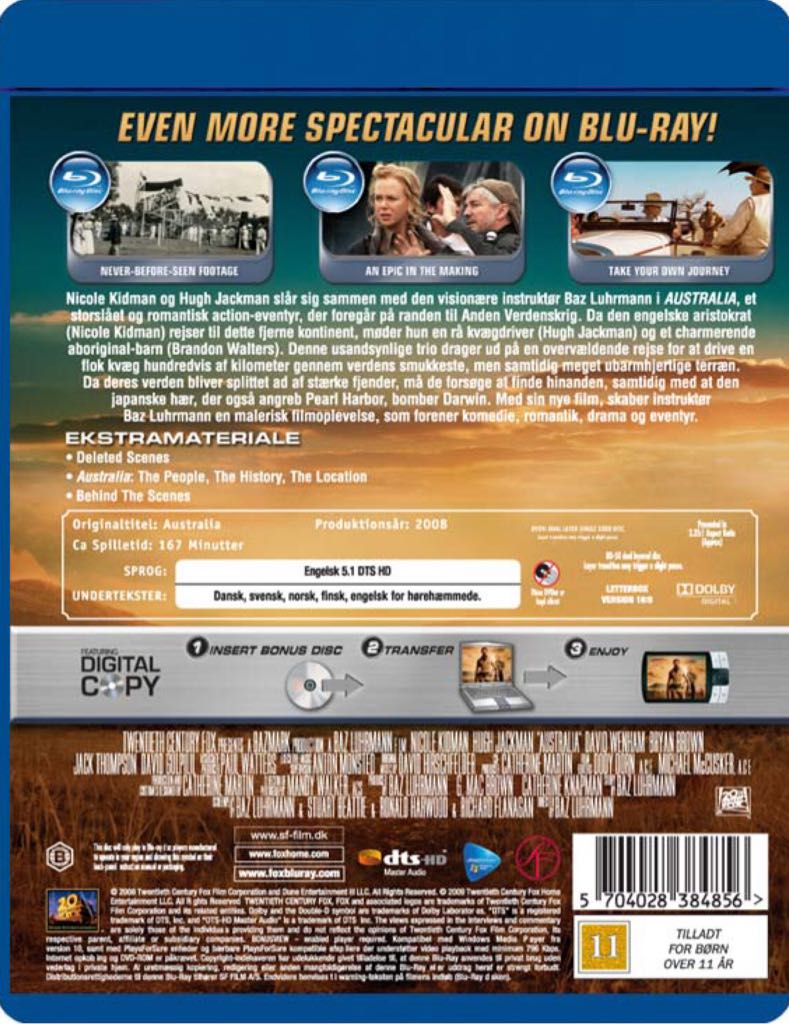 Australia DVD movie collectible [Barcode 5707020384855] - Main Image 2