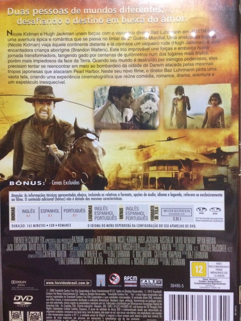 Australia 🇧🇷 DVD movie collectible [Barcode 7898497613642] - Main Image 2