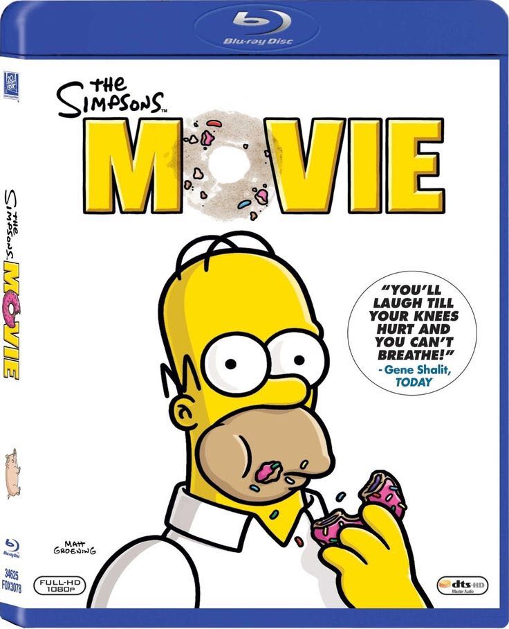 Simpsons: The Movie Blu-ray movie collectible [Barcode 0024543492016] - Main Image 1