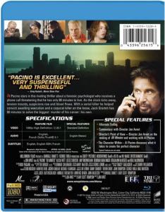 88 Minutes Blu-ray movie collectible [Barcode 043396277311] - Main Image 2