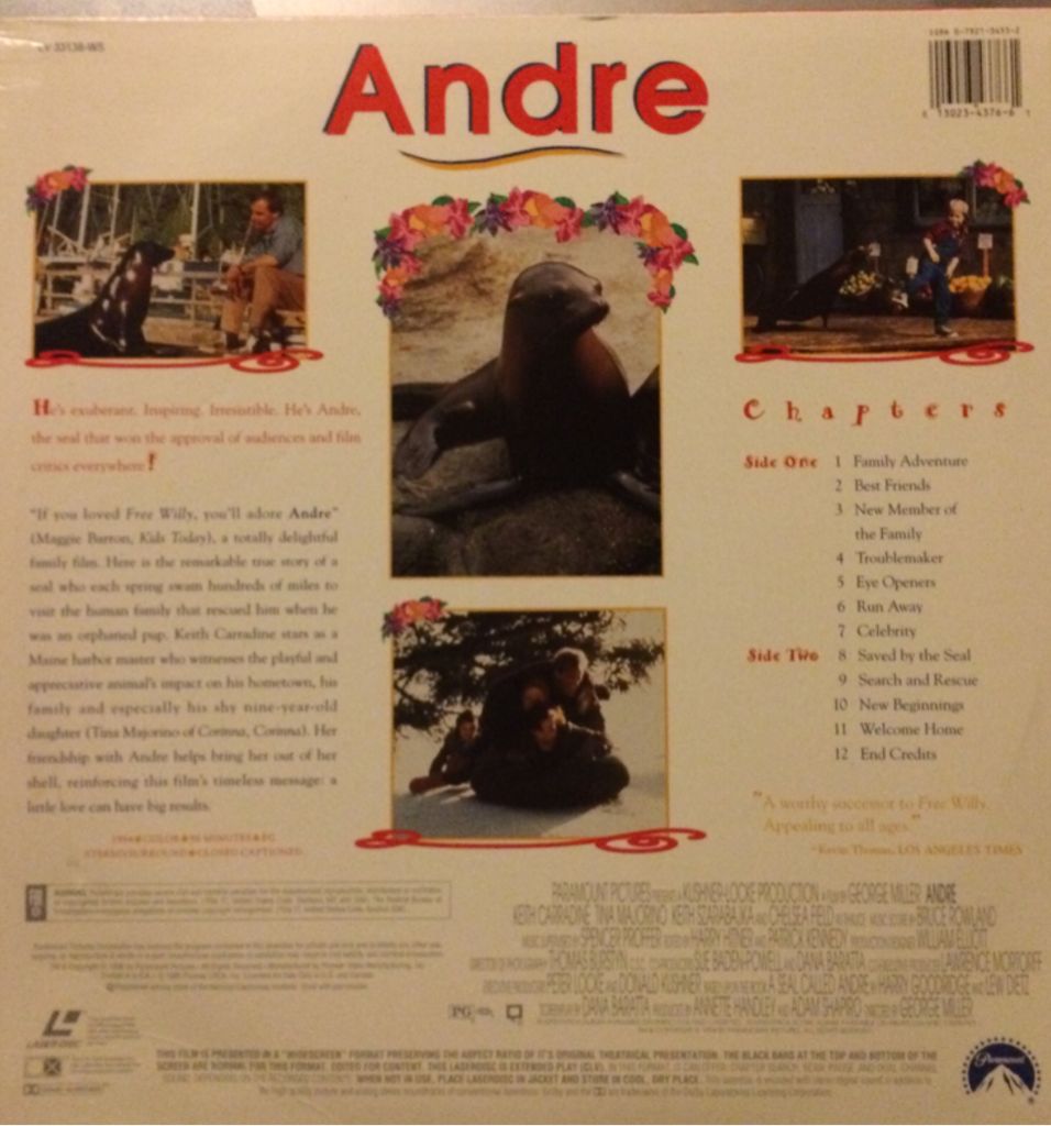 Andre Laser Disc movie collectible [Barcode 013023437661] - Main Image 2