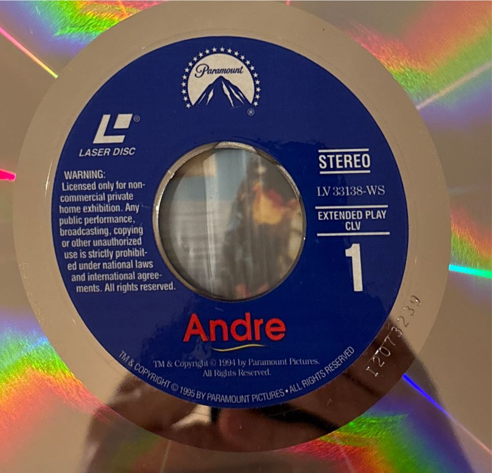 Andre Laser Disc movie collectible [Barcode 013023437661] - Main Image 3