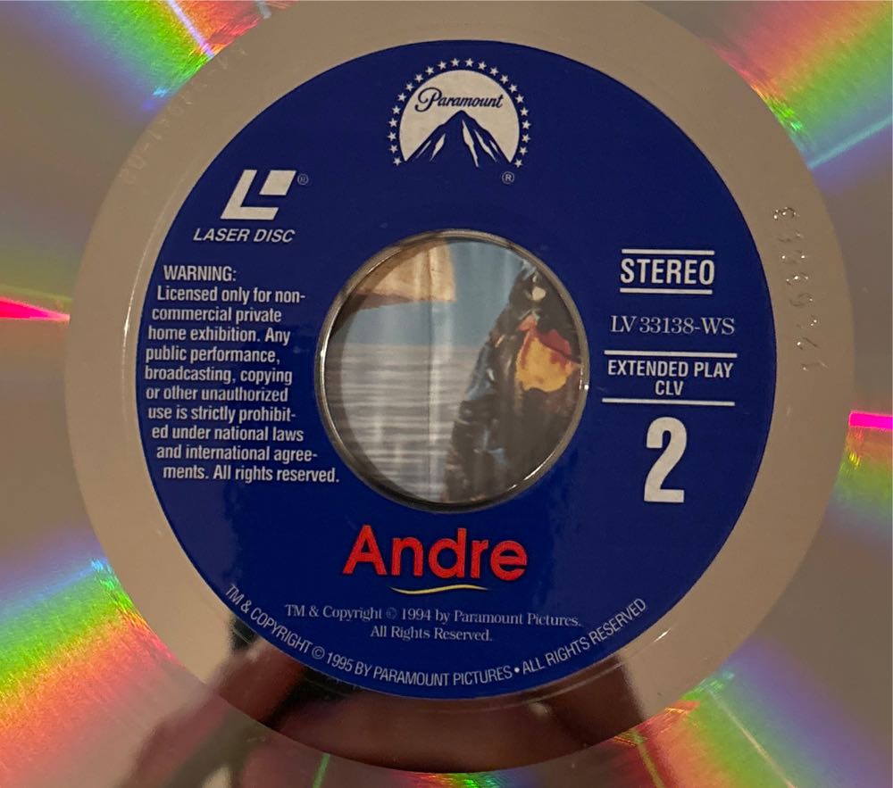 Andre Laser Disc movie collectible [Barcode 013023437661] - Main Image 4