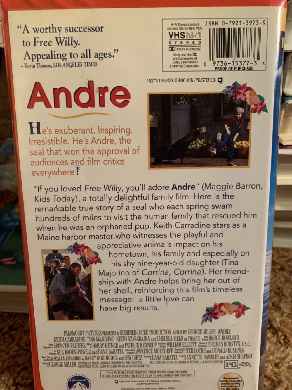 Andre VHS movie collectible [Barcode 097361537733] - Main Image 2