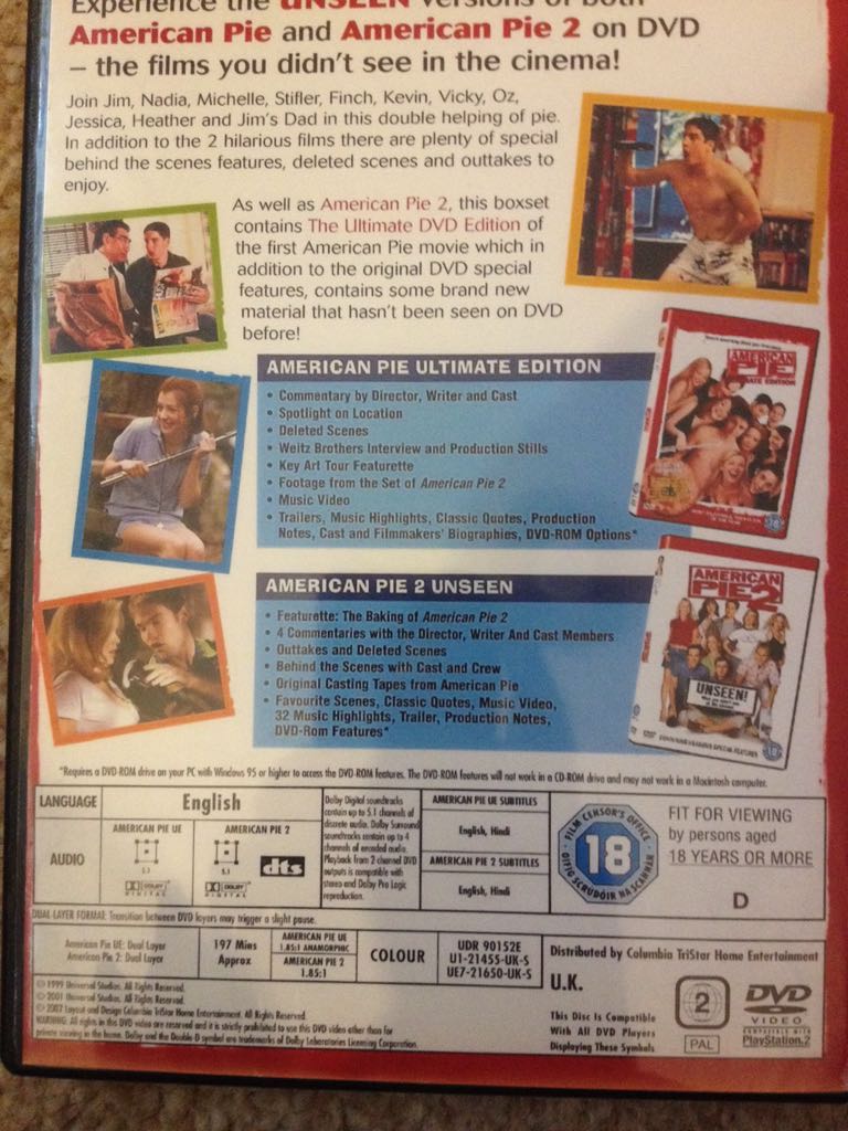 American Pie 1 and 2: The Complete Pie DVD movie collectible - Main Image 2
