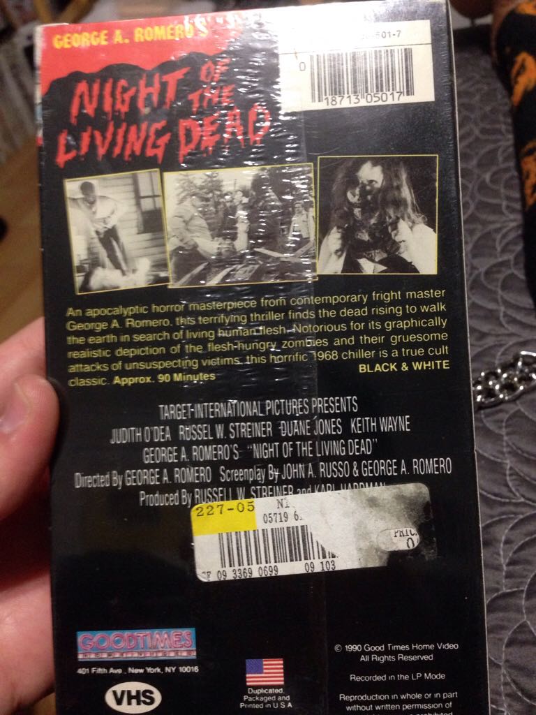 Night of the Living Dead VHS movie collectible [Barcode 018713050175] - Main Image 2