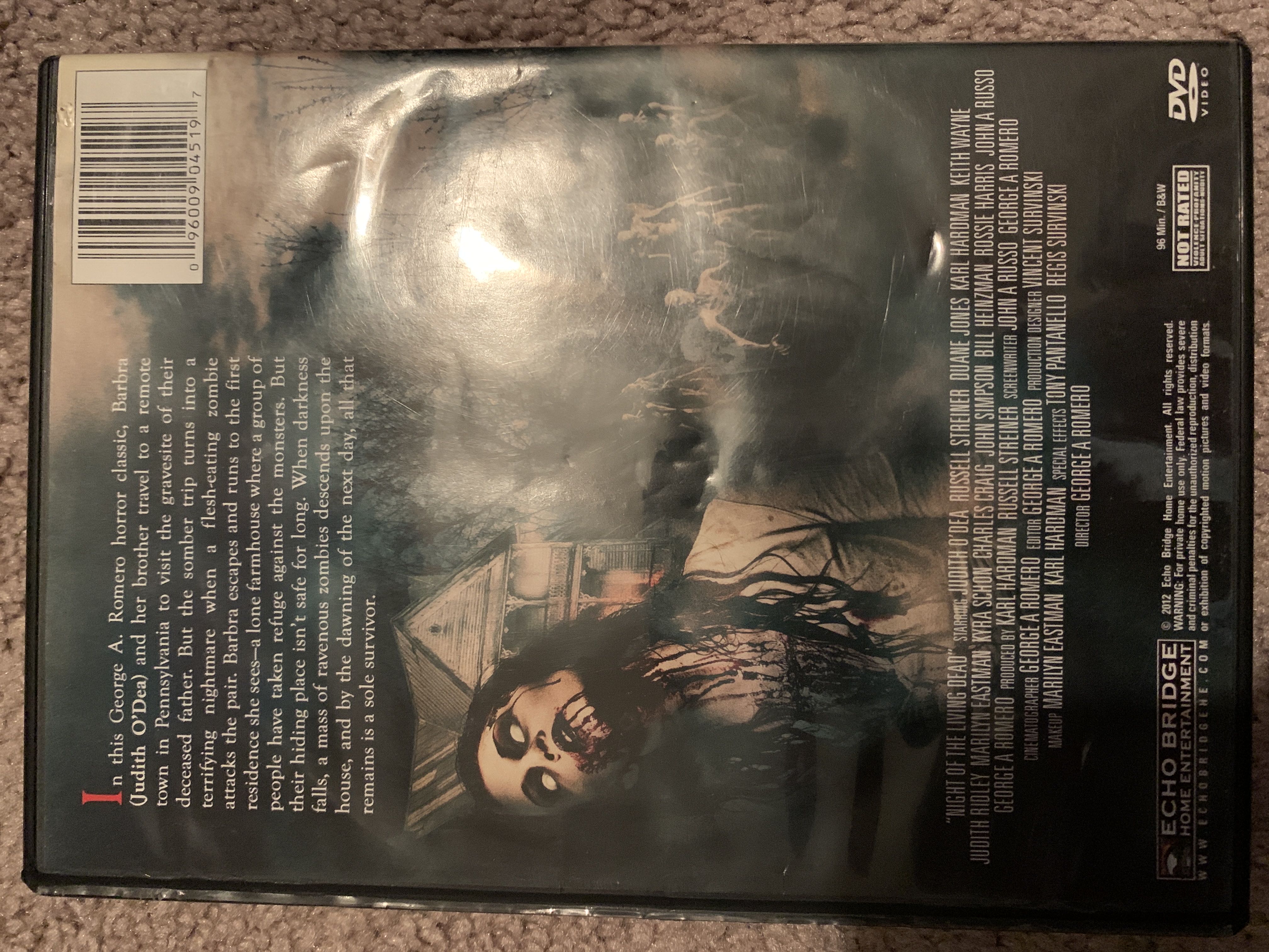 Night Of The Living Dead DVD movie collectible [Barcode 096009045197] - Main Image 2