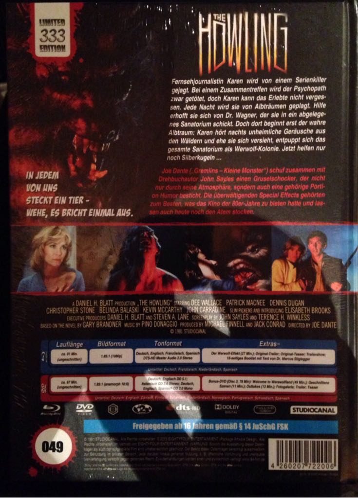 The Howling Digital Copy movie collectible [Barcode 4260207722006] - Main Image 2