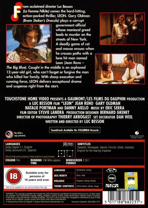 Leon DVD movie collectible [Barcode 7393834134106] - Main Image 2