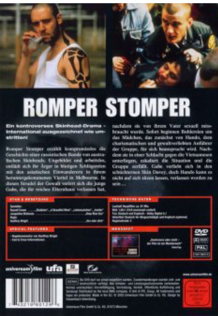 Romper Stomper (D) Blu-ray movie collectible [Barcode 057373163214] - Main Image 2