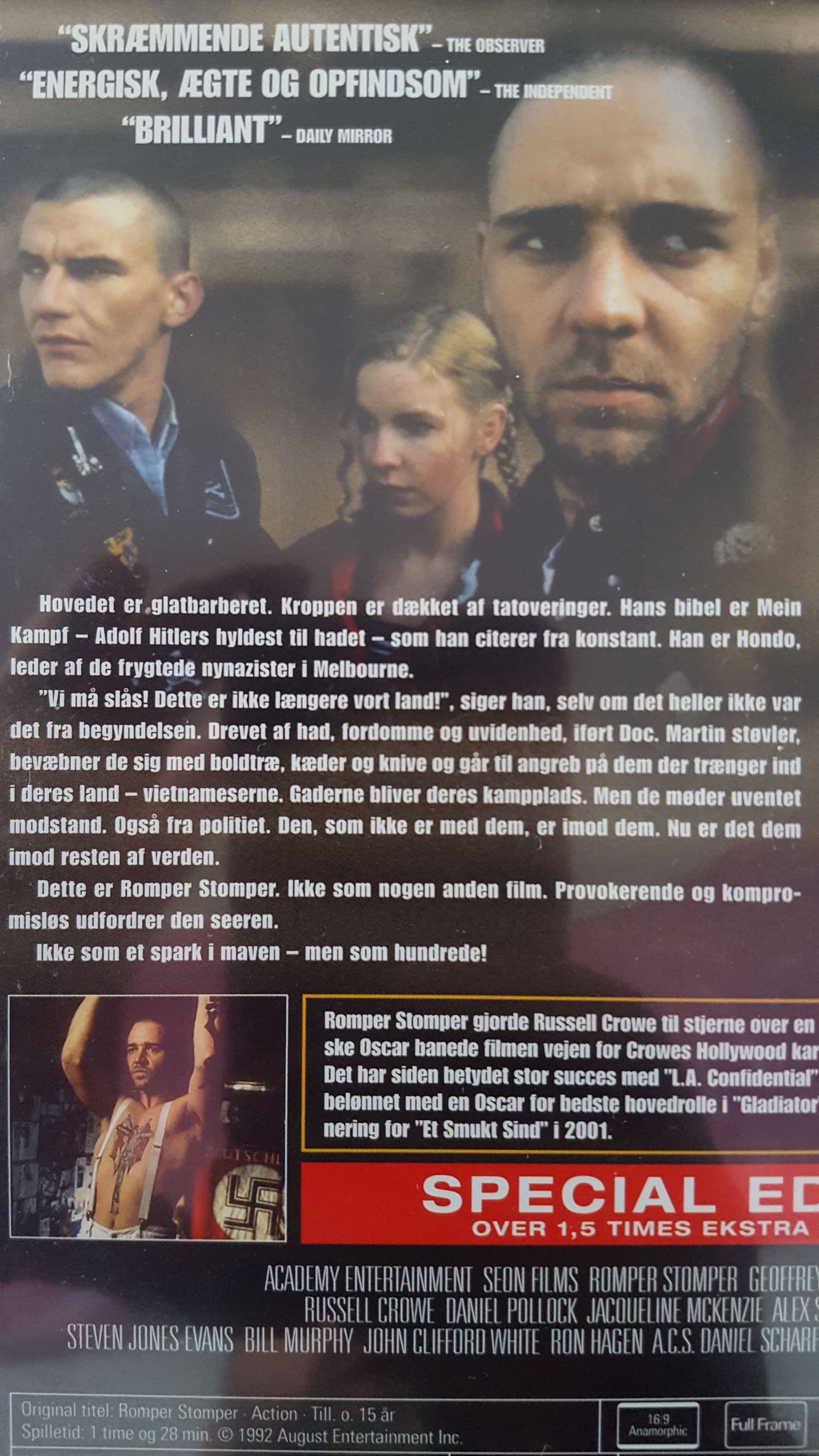 Romper Stomper DVD movie collectible [Barcode 5709624010314] - Main Image 2