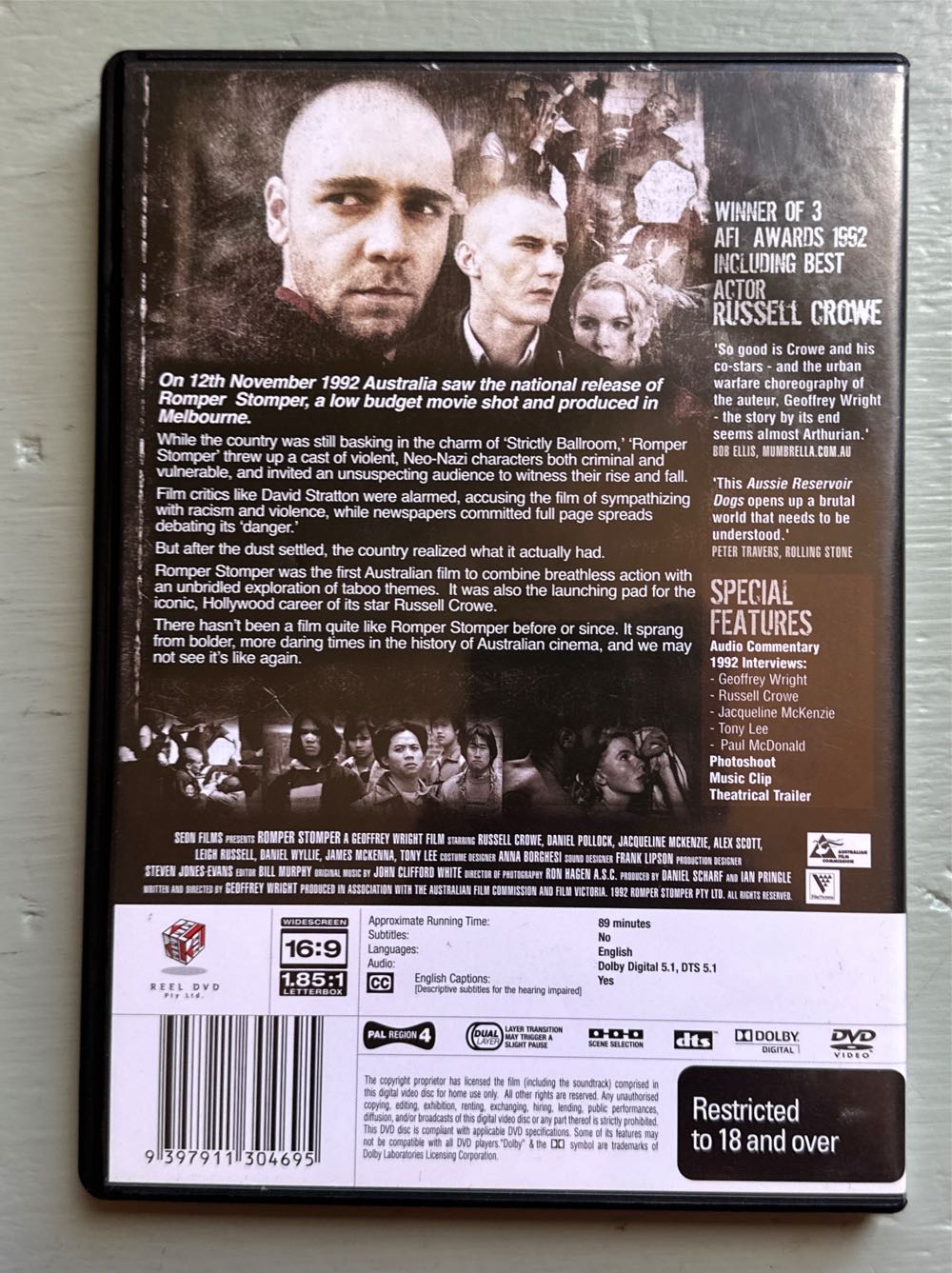 Romper Stomper (1992) DVD DVD movie collectible [Barcode 9397911304695] - Main Image 2