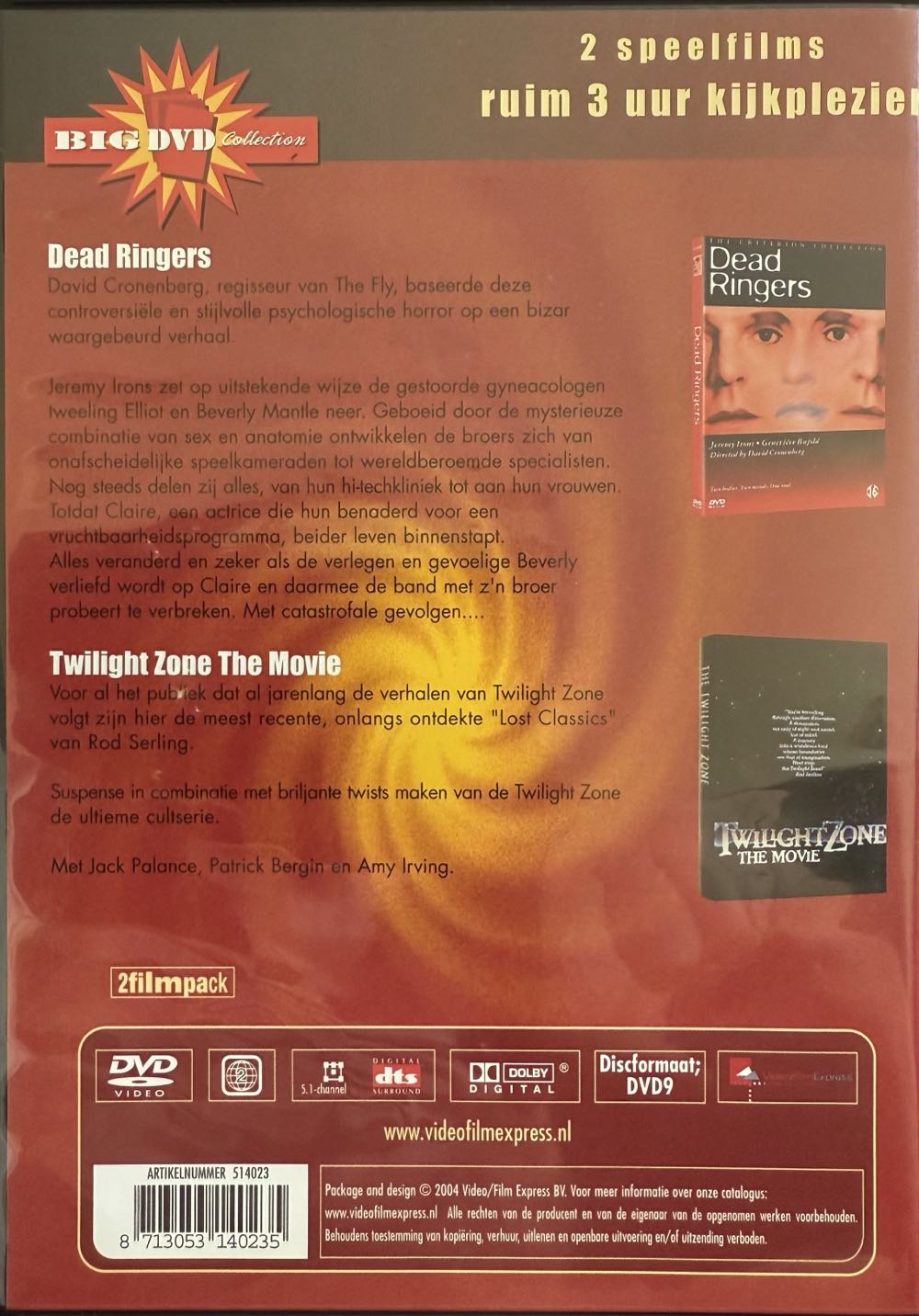 Dead Ringers DVD movie collectible [Barcode 8713053100031] - Main Image 3