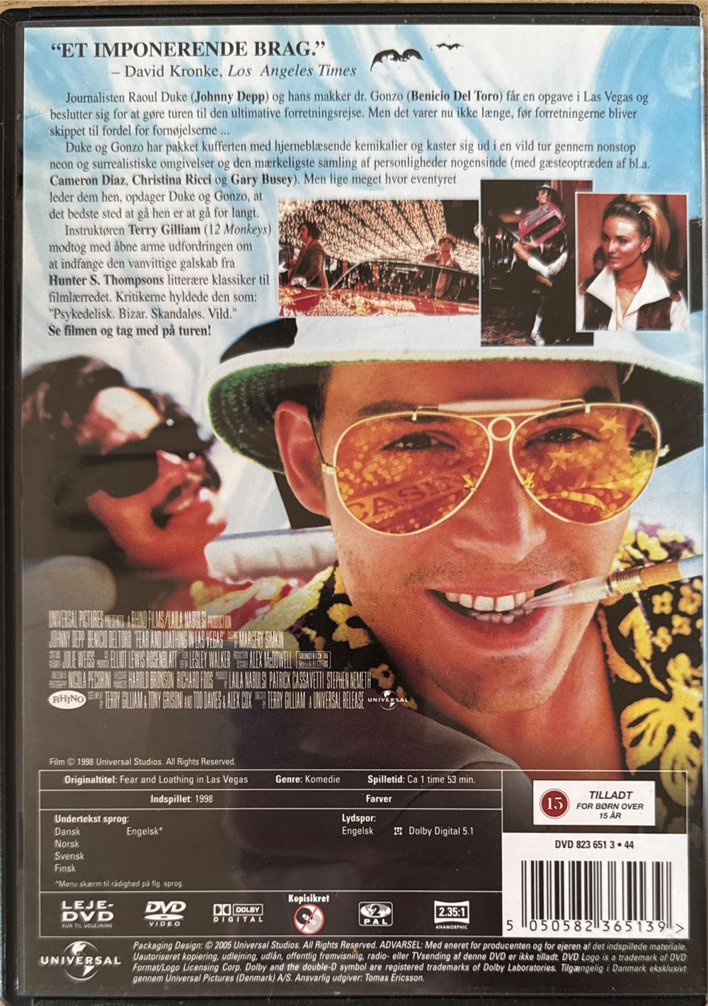 Fear and Loathing in Las Vegas DVD movie collectible [Barcode 5050582365139] - Main Image 2