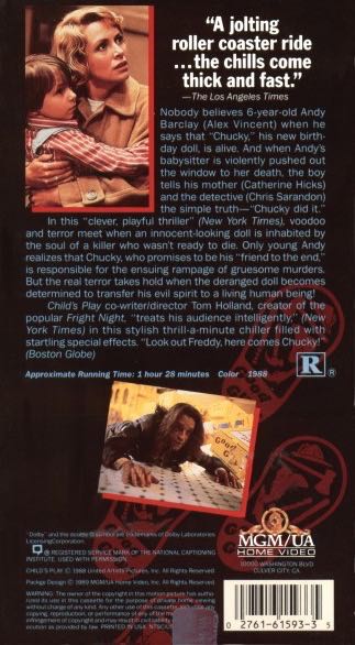 Childs Play VHS movie collectible - Main Image 2