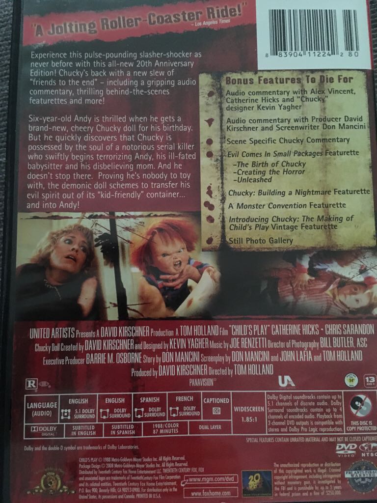 Childs Play DVD movie collectible - Main Image 2