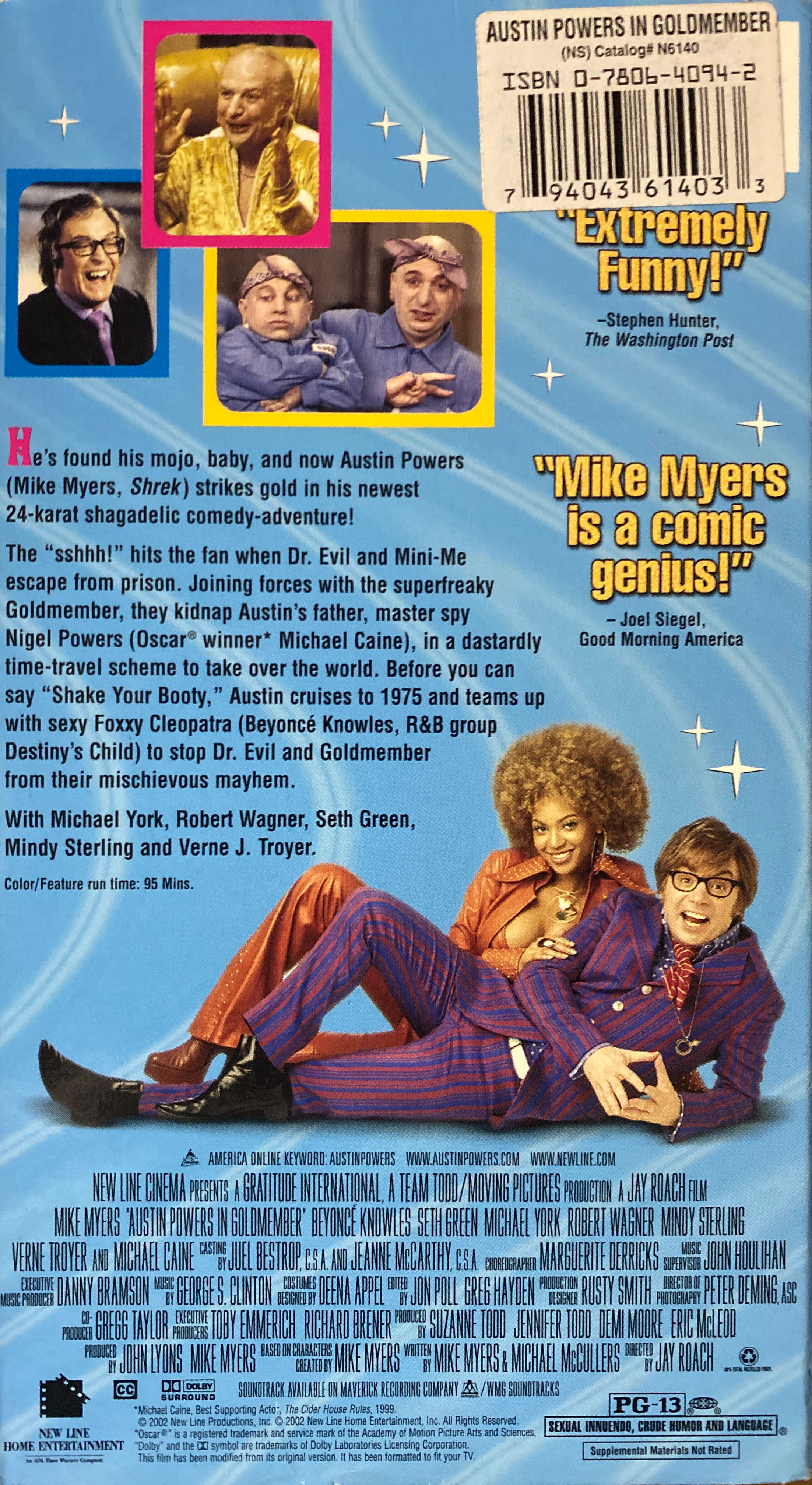 Austin Powers in Goldmember/BIN 1 DVD movie collectible [Barcode 5017239114588] - Main Image 2
