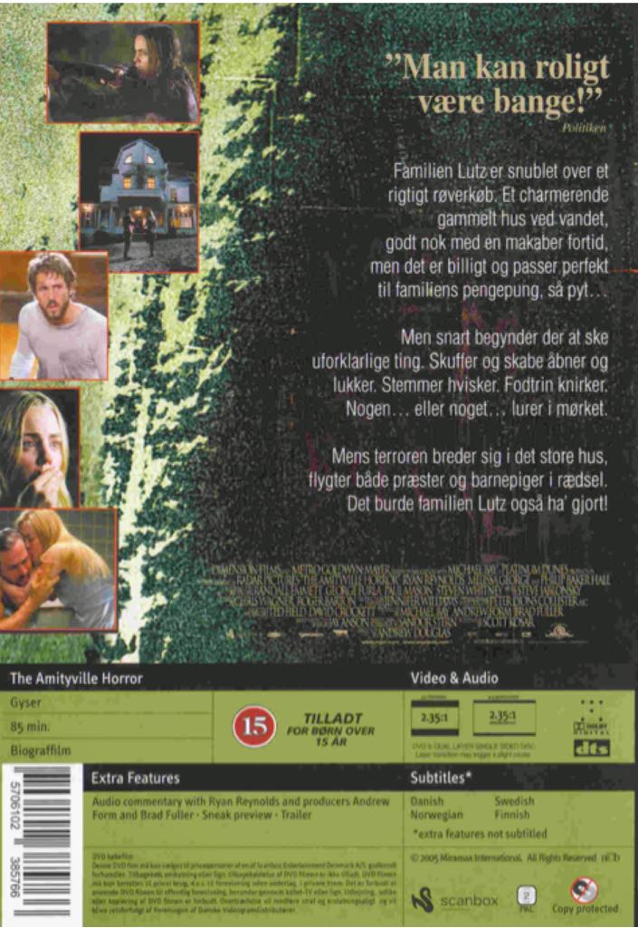 The Amityville Horror DVD movie collectible [Barcode 5562440768346] - Main Image 2