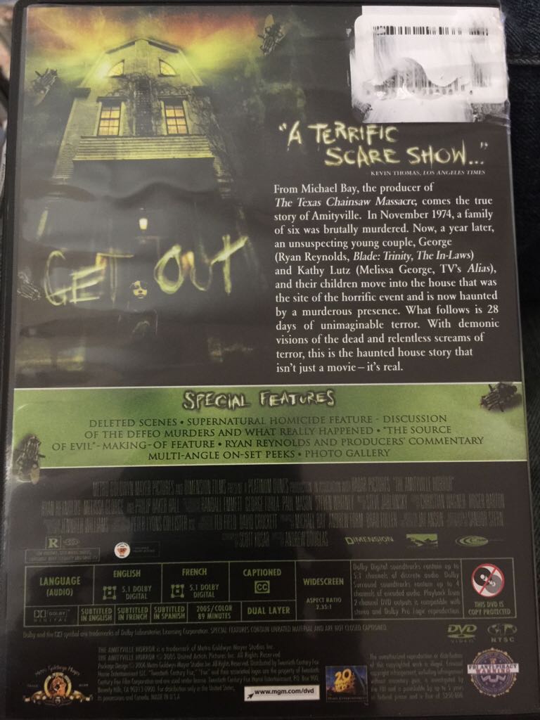 The Amityville Horror DVD movie collectible [Barcode 883904296966] - Main Image 2