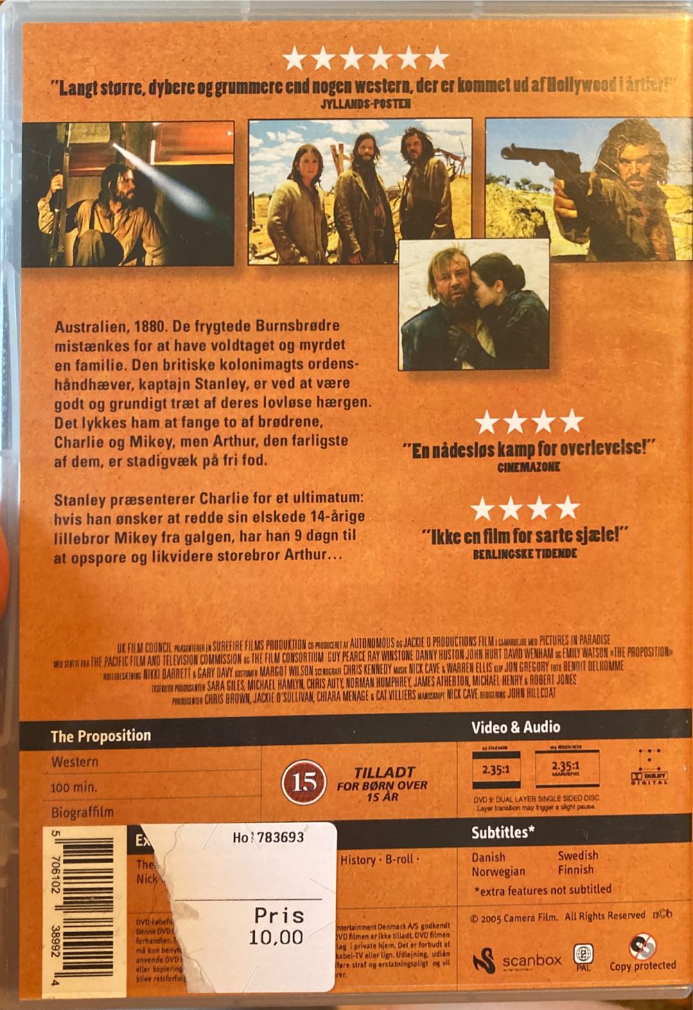 The Proposition DVD movie collectible [Barcode 5706102389924] - Main Image 2