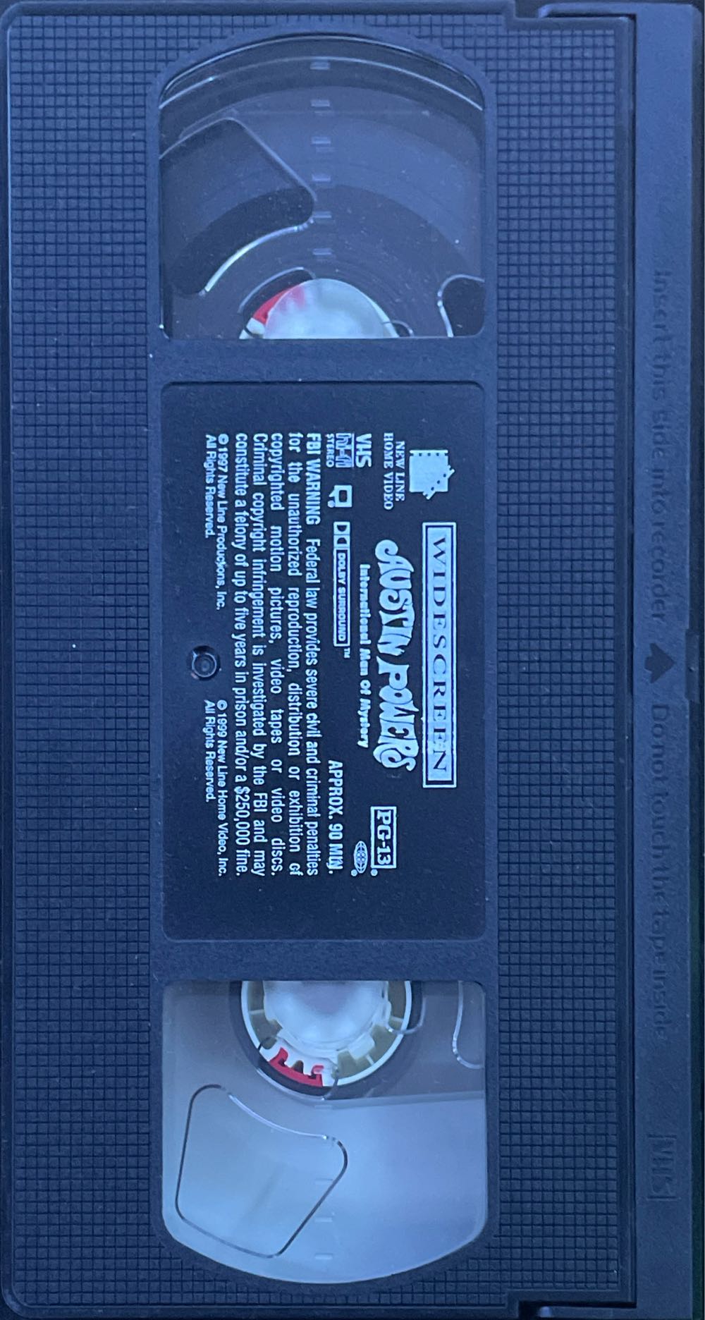 Austin Powers: International Man Of Mystery Sealed W/watermarks & Hype Stickers VHS movie collectible [Barcode 794043463839] - Main Image 3