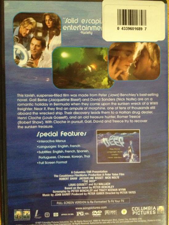 The Deep VHS movie collectible - Main Image 2