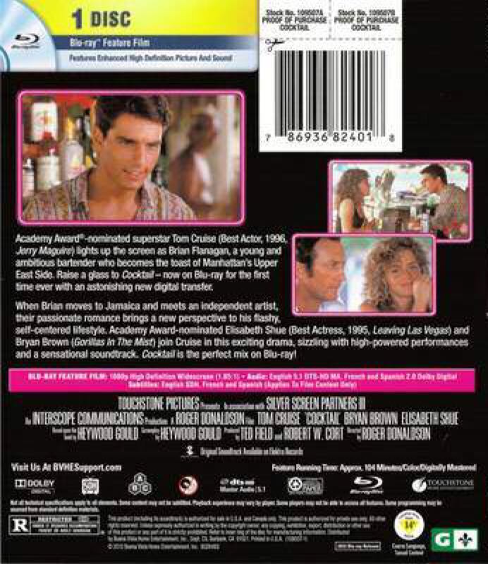 Cocktail Blu-ray movie collectible [Barcode 7509656303693] - Main Image 2