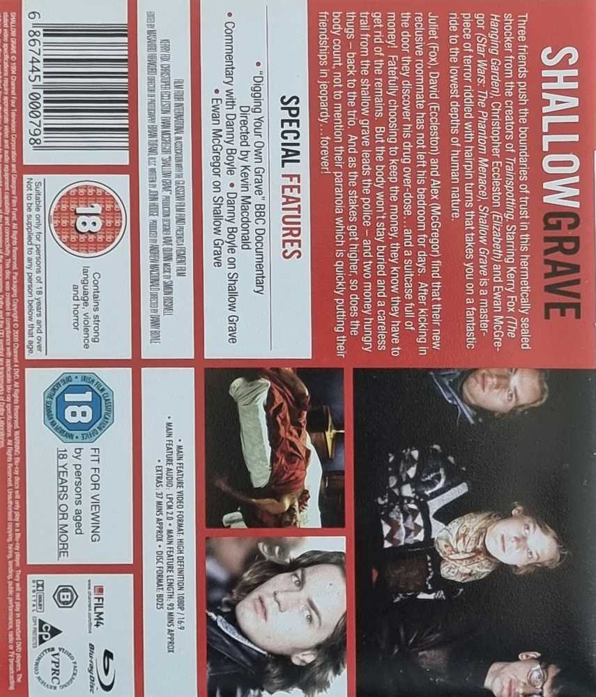 Shallow Grave Blu-ray movie collectible [Barcode 6867445000798] - Main Image 2