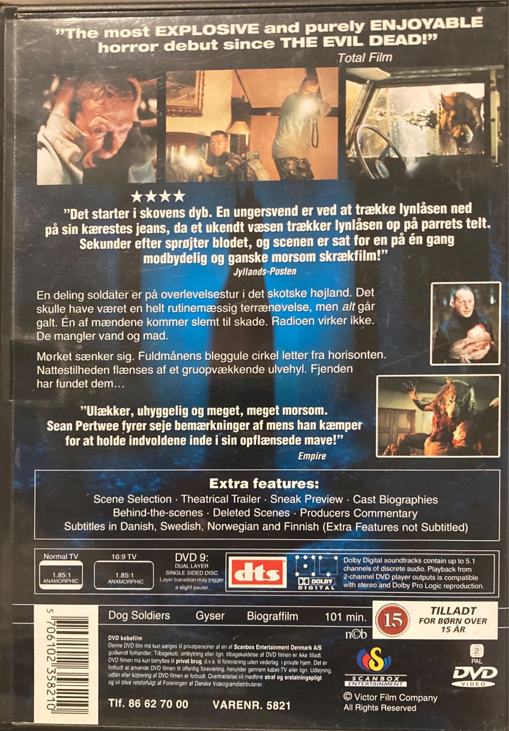 Dog Soldiers DVD movie collectible [Barcode 5706102358210] - Main Image 2