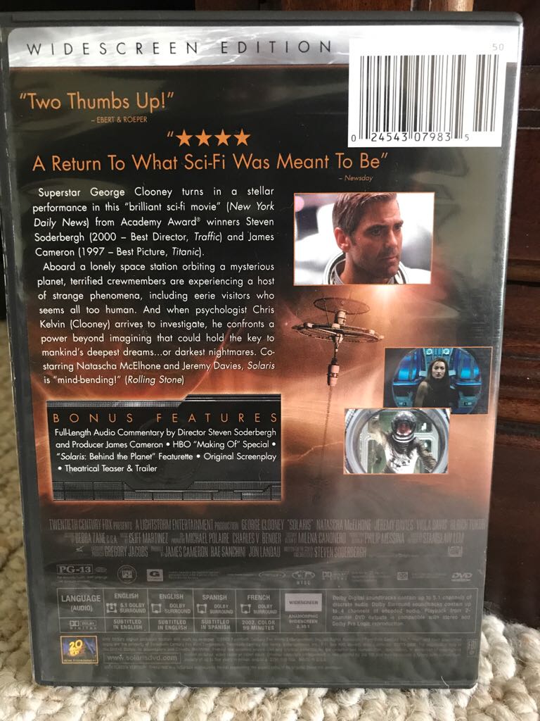 Solaris DVD movie collectible [Barcode 024543079903] - Main Image 2
