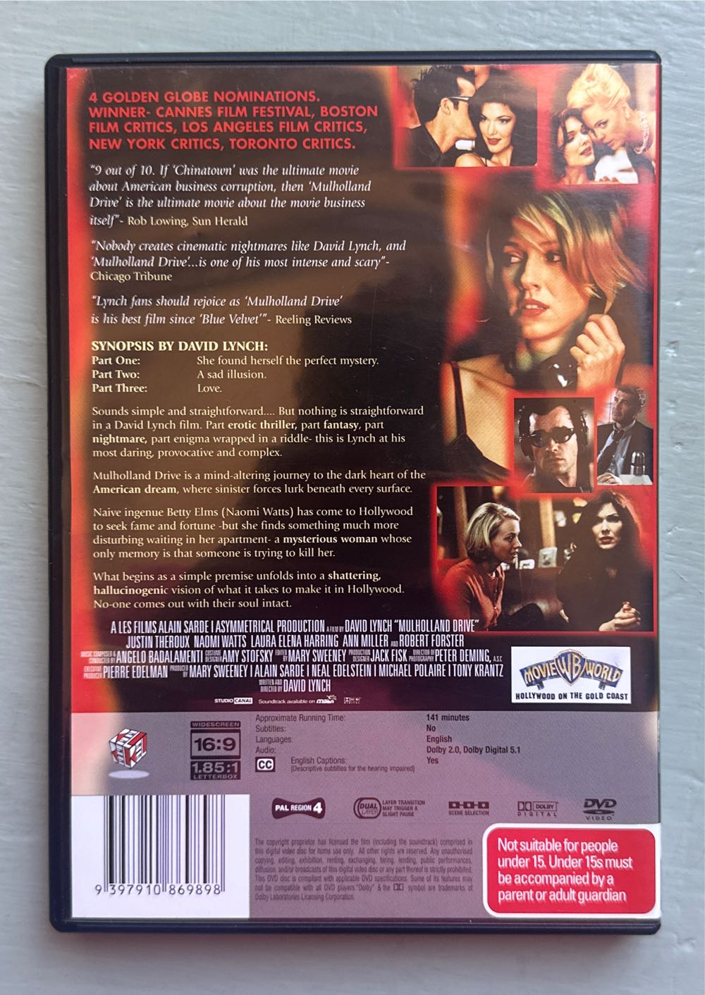 Mulholland Drive (2001) DVD DVD movie collectible [Barcode 9397910869898] - Main Image 2