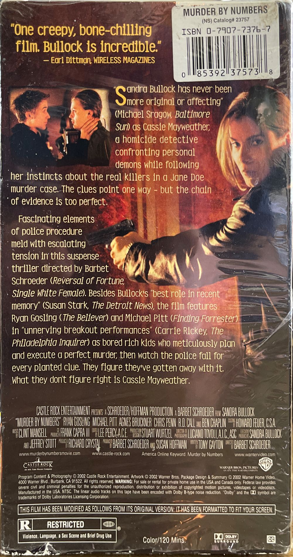 Murder by Numbers DVD movie collectible [Barcode 9325336041529] - Main Image 2