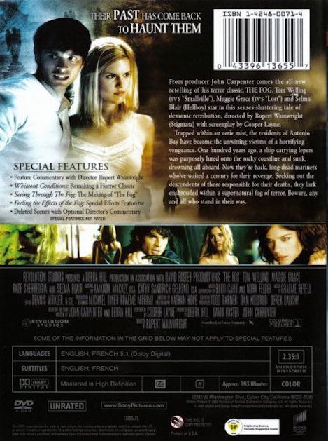 The Fog (DVD) DVD movie collectible [Barcode 043396156128] - Main Image 2