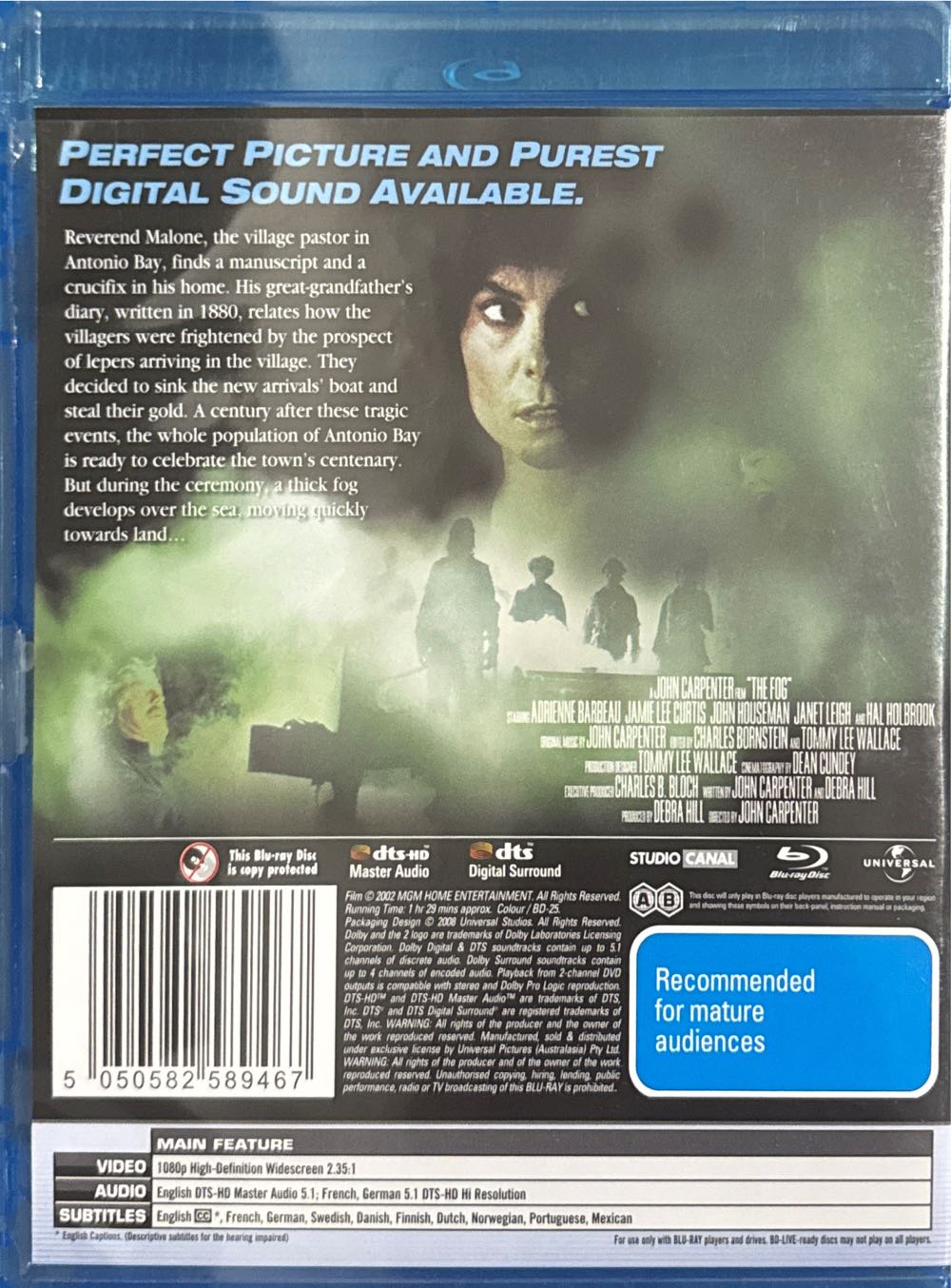 The Fog Blu-ray movie collectible [Barcode 5050582589467] - Main Image 2