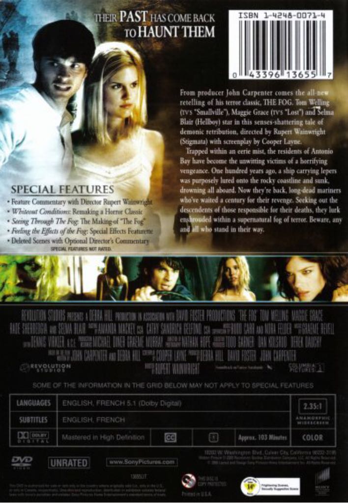 The Fog Blu-ray movie collectible [Barcode 5055201803849] - Main Image 2