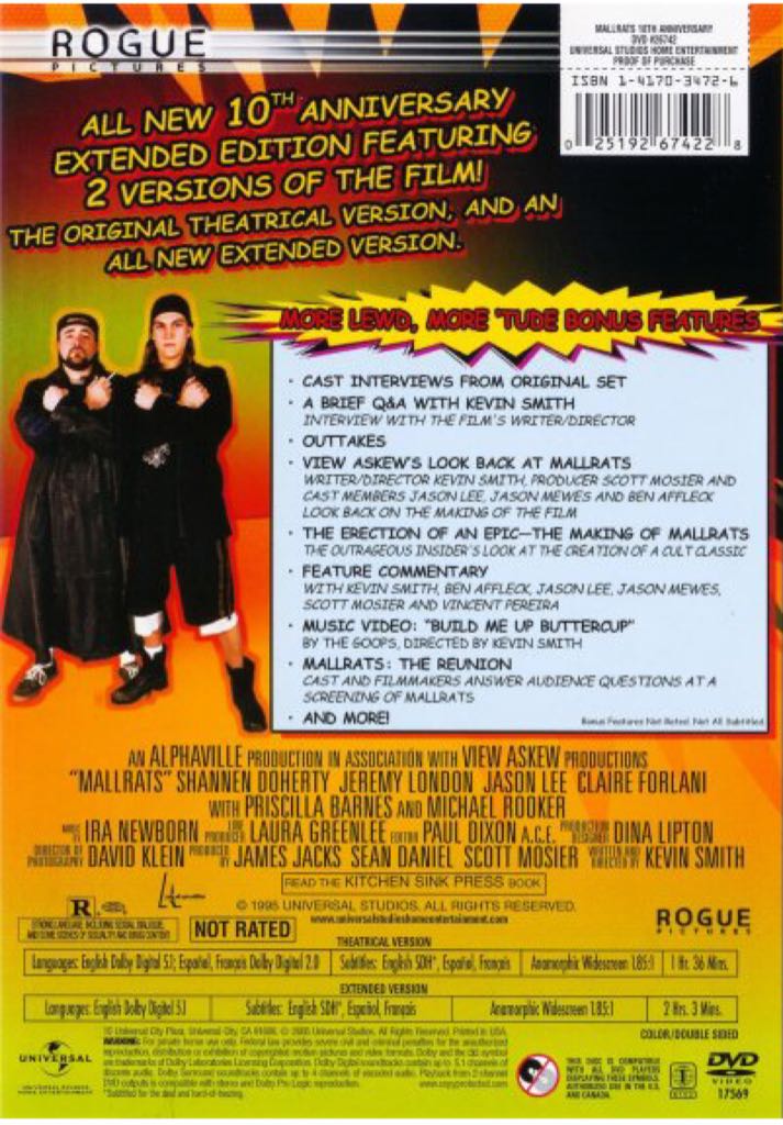Mallrats Blu-ray movie collectible [Barcode 5050582893175] - Main Image 2