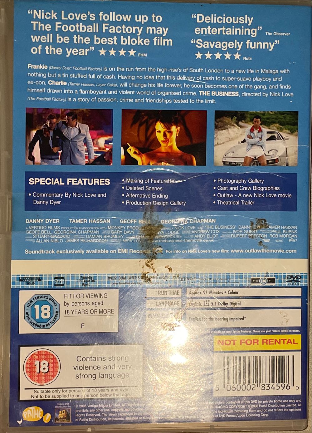 The Business DVD movie collectible [Barcode 5060002834596] - Main Image 2