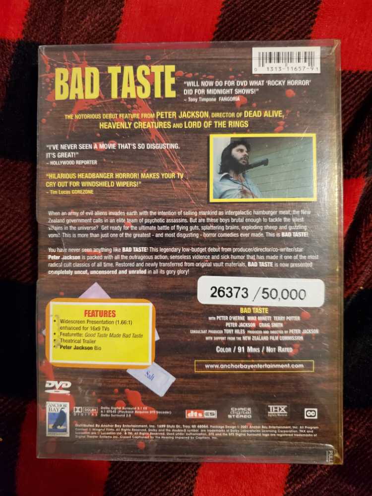 Bad Taste (Lenticular Fold Out Case W/Booklet In Clear Slip Cover) DVD movie collectible [Barcode 013131165791] - Main Image 3