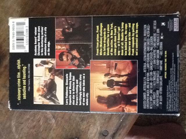 King of New York VHS movie collectible [Barcode 012235128831] - Main Image 2